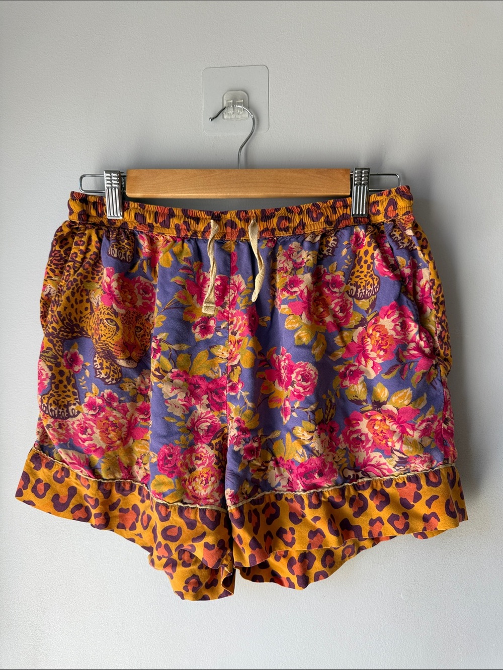 Powder Leopard Cami Baggy Pajama Bottoms